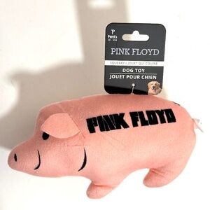 Pink Floyd Flying Pig squeaky dog toy NWT